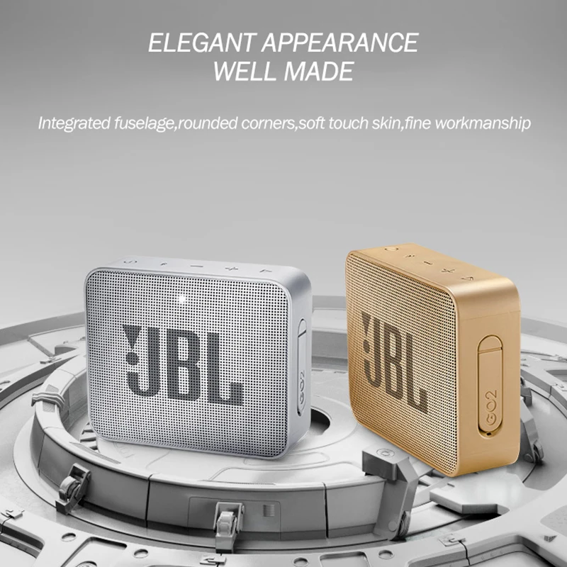 저렴한 JBL 이동 2 무선 블루투스 스피커 GO2 GO3 미니 IPX7 방수 야외 사운드 충전식 배터리 스피커 마이크