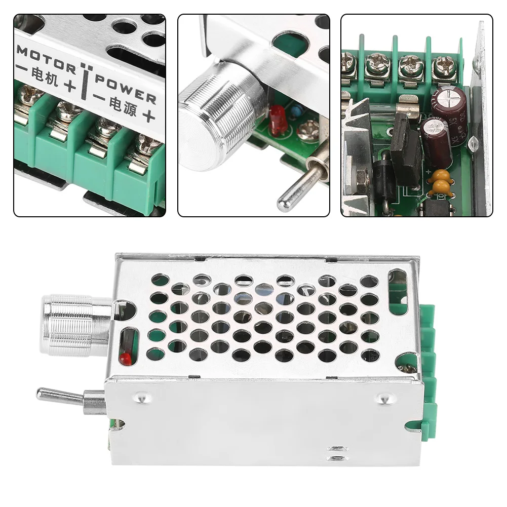 Щеточный двигатель 12-40 В постоянного тока контроль переменной скорости