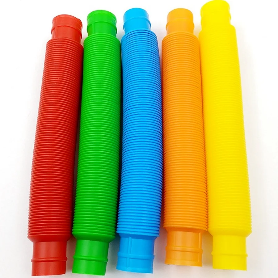 

5 шт. мини-поп-трубки сенсорная игрушка для взрослых фиджет-стресс снятие стресса детские игрушки для аутизма антистресс пластиковые сильфо...