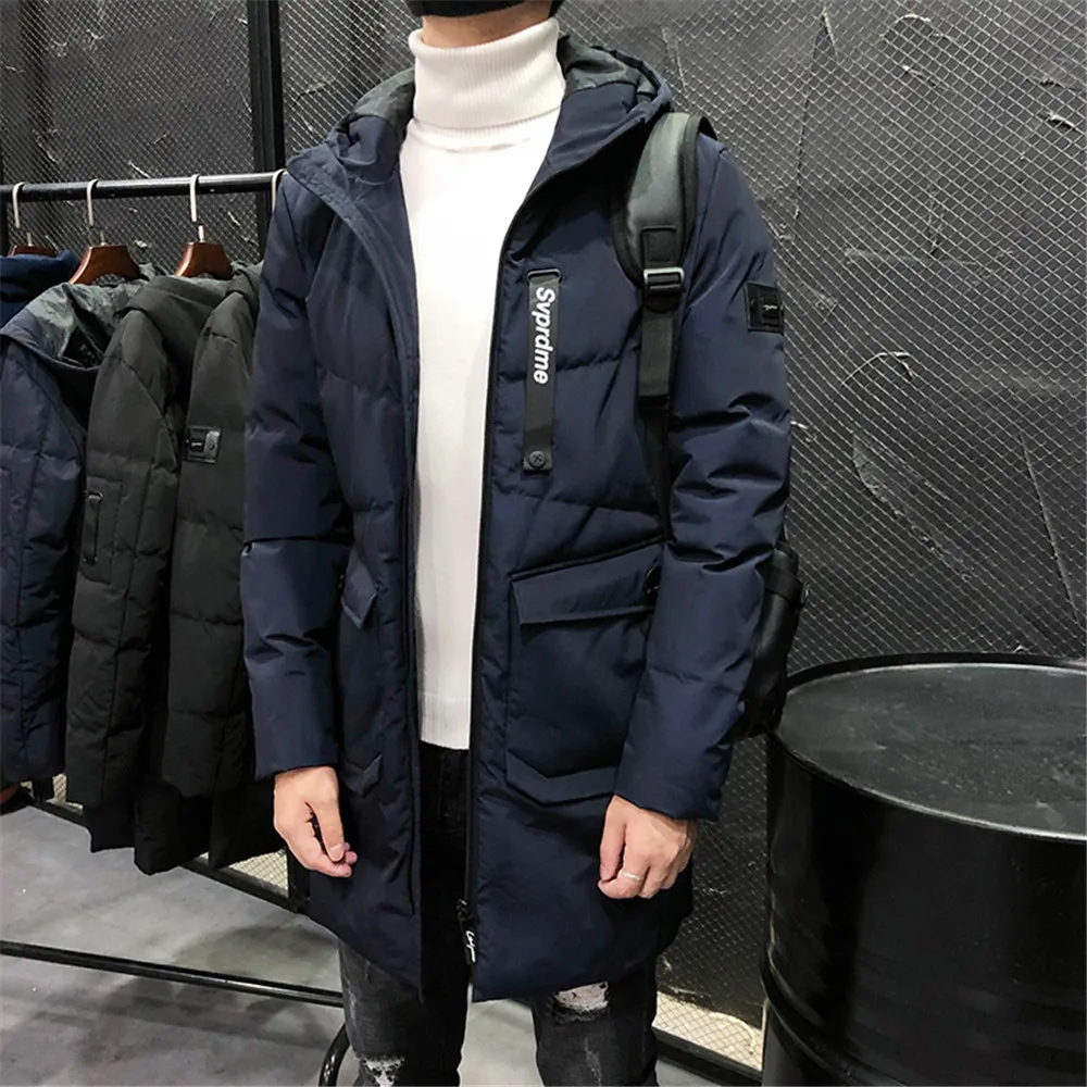 WWKK мужская одежда с несколькими карманами мужские ветрозащитные теплые пальто