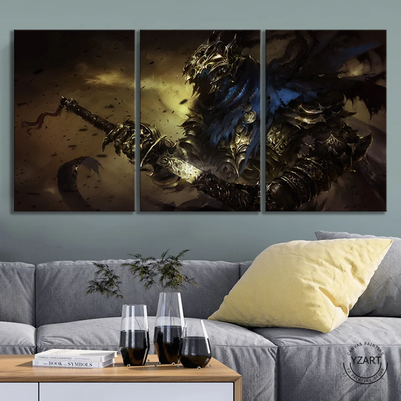 Темный фантазийный стиль видеоигра Темные души плакат художественные картины на
