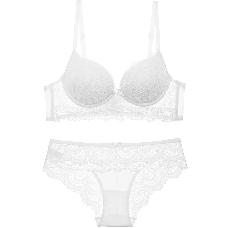 

New ladies Underwear and bra set back crosst the new lace Gather underwear Sexy comfortable push up fashion