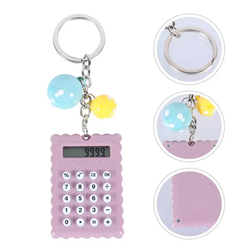 

Mini Portable Calculator 8-Digit Display Pocket Calculator with Keychain