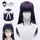Iori Utahime парик для косплея Jujutsu Kaisen Cospla synthetic HSIU synthetic синтетический парик + Бесплатный белый бант аксессуары для волос + Бесплатный парик