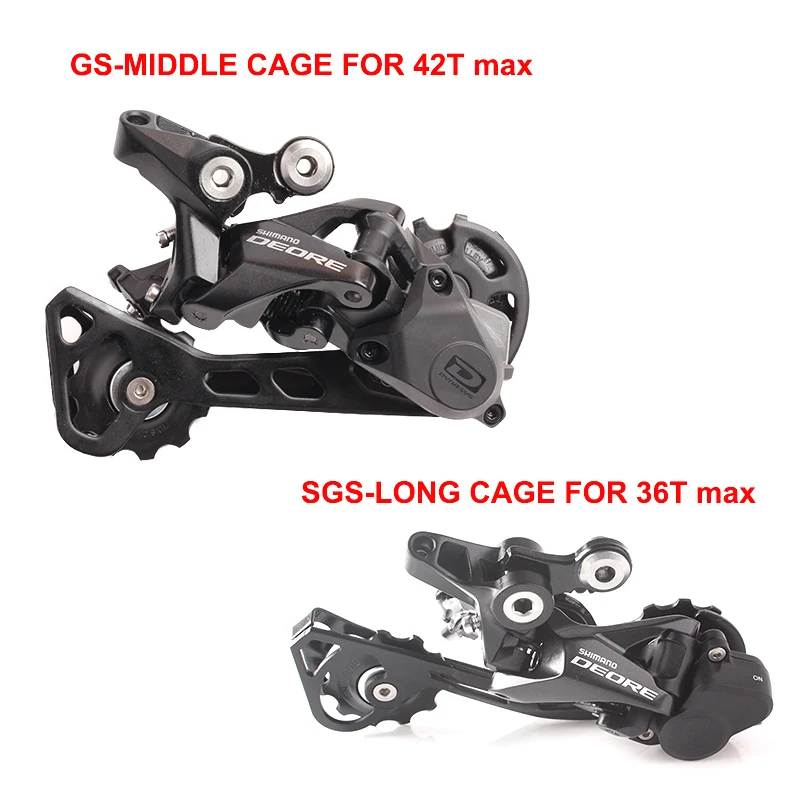 SHIMANO DEORE RD M6000 10 скоростей SGS GS длинная средняя клетка MTB велосипедный задний