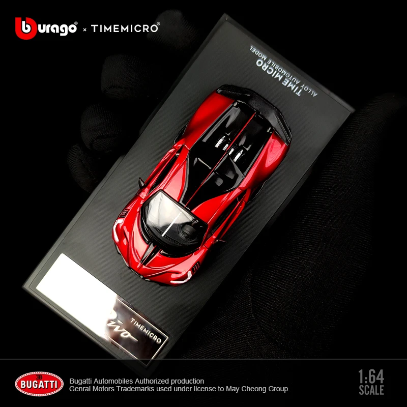 

TM 1/64 Bugatti DIVO Red Diecast Model Car Simulation To Collect Toys