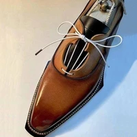 men pu leather shoes low heel casual shoes dress shoes brogue shoes spring ankle boots vintage classic male casual tv424