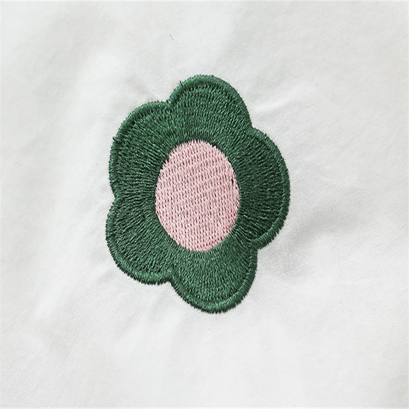 

Women's Top And Blouses Floral Print Tie Cotton Blouse 2020 Spring Sweet Style Girls Peter Pan Collar Shirt Blusas MERRY PRETTY