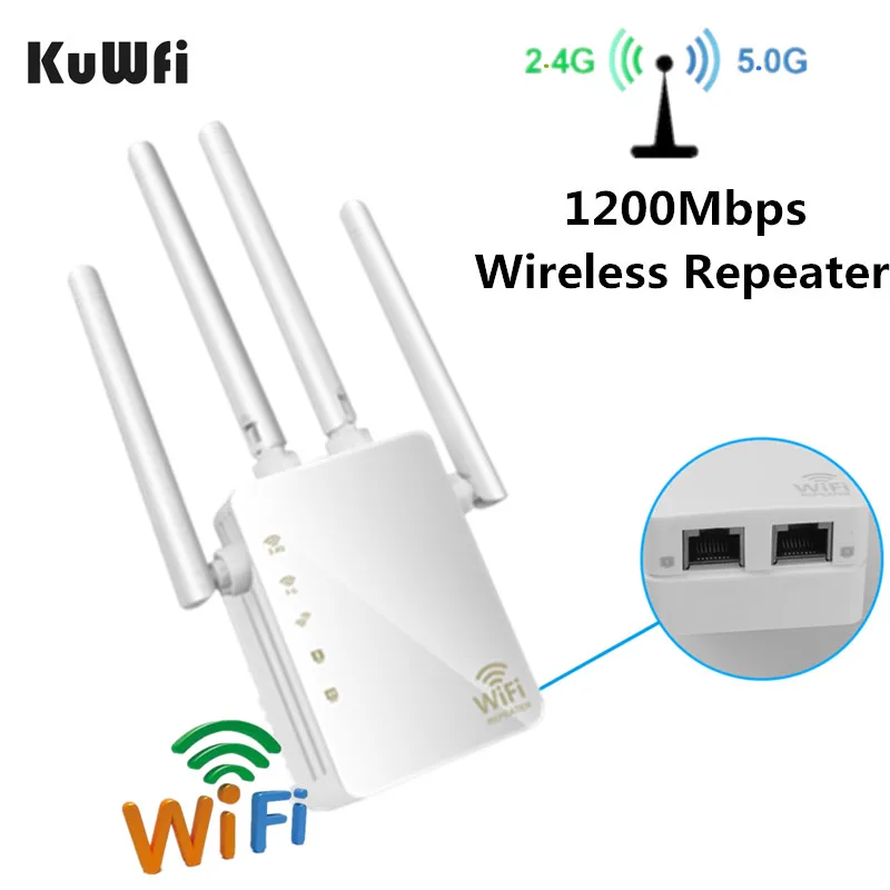 KuWFi 5 ГГц Беспроводной Wi Fi ретранслятор 1200 Мбит/с беспроводной AP маршрутизатор