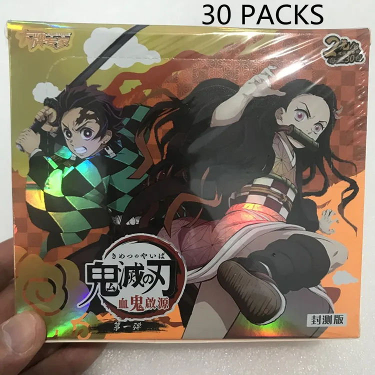 Tarjeta de colecci&oacute;n Demon Slayer 2021 Original, TCG juego de cartas, juguetes de mesa para la familia, regalo de Navidad para ni&ntilde;os-5