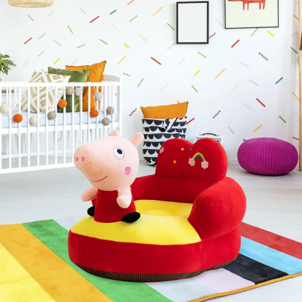 

Baby Seats Sofa Support Cover Infant Learning to Sit Plush Chair Feeding Seat Skin for Toddler Nest Puff Dropshipping No Filler