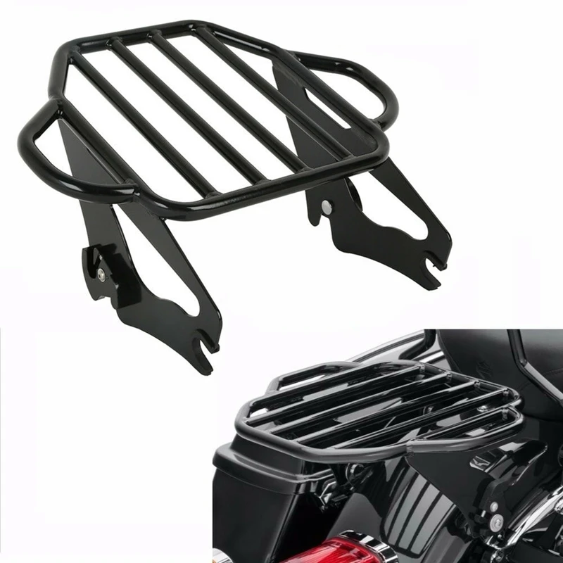 Съемная багажная стойка со съемной спинкой для мотоцикла Harley Touring Street Electra Glide Road