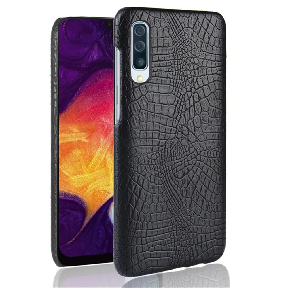Leather Phone case For Samsung Galaxy A10 A20 A30 A40 A50 A60 A70 A80 A90 M10 M20 M30 A10E A20E Crocodile Skin hard Back Cover | Мобильные
