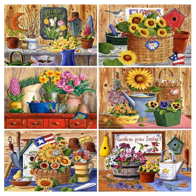 

Diamond Painting Sunflower, 5D DIY Full Square/round Diamond Embroidery Kit, Vase Art Rhinestone Cross Stitch Home Decoration