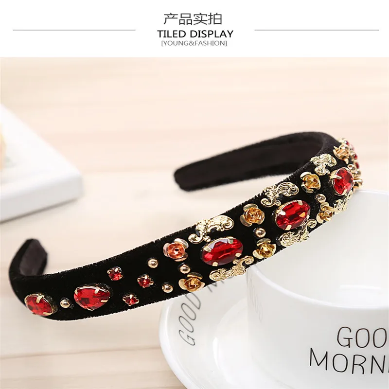 Новые повязки стразы из сплава популярные европейские и американские для волос