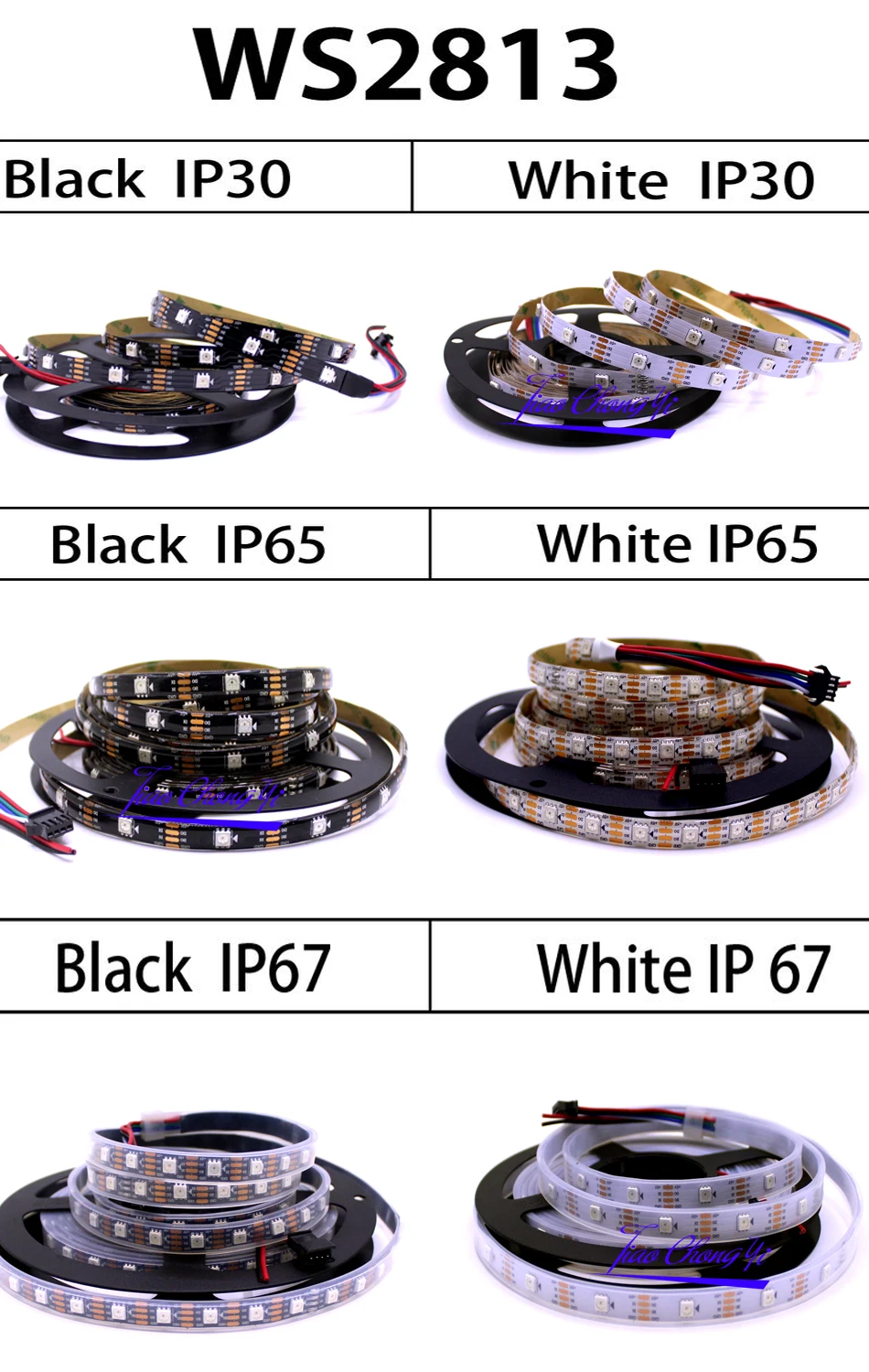 RGB-Лента светодиодная WS2813 (WS2812B Update) 5 в пост. Тока 30/60/144 пикселей/светодиодов/м |