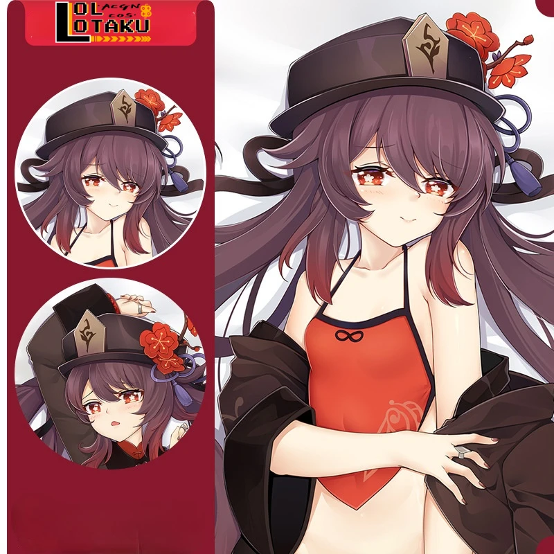 

Hutao Genshin Impact Dakimakura Hugging Body Pillow Case Otaku Male Female Cute Fullbody Pillow Cushion Cover Home Bedding Gift