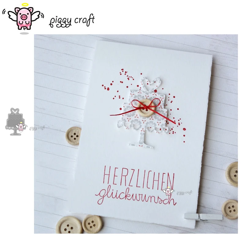 Свинья для рукоделия металлический Трафаретный вырубной штамп кроя поделочная