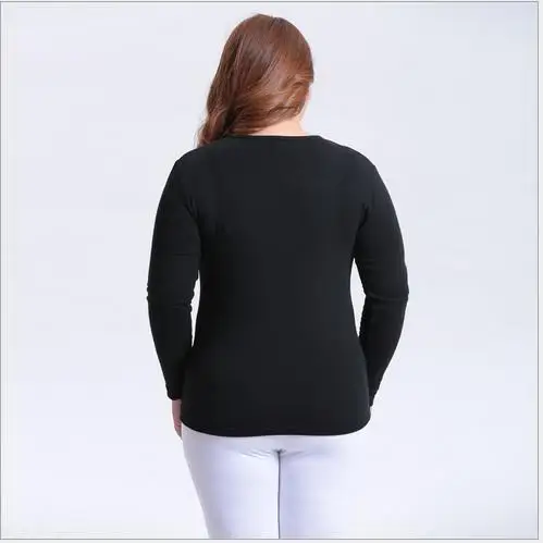 2XL 6XL Плюс Размер Женская одежда 2019 осень зима над размером d однотонная детская