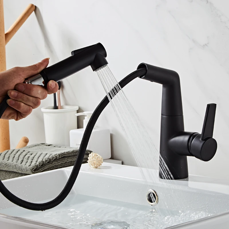 Кухонные смесители полностью медный приличный умывальник откачивается для