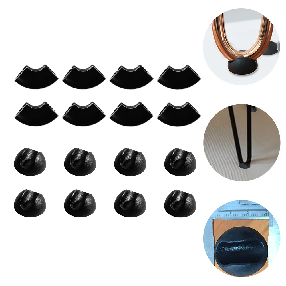 

16pcs Table Feet Covers U-shaped Rubber Chair Feet Protectors Rubber Caps