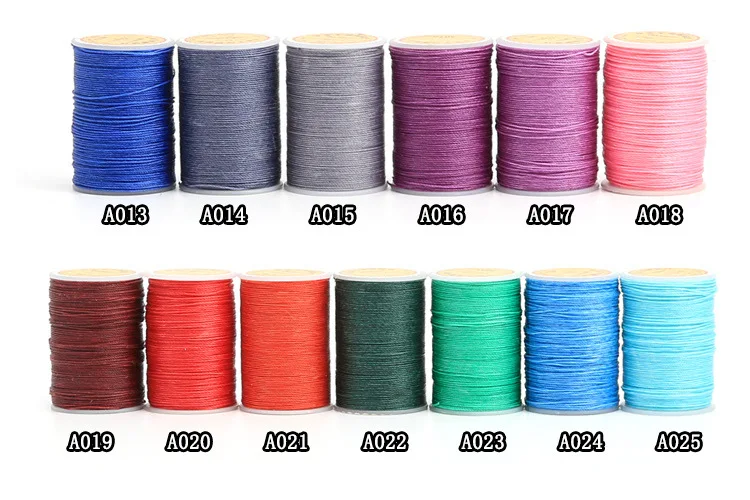 Восковая нить для кожи сделай сам Ручное шитье кожа плетеная круглая восковая