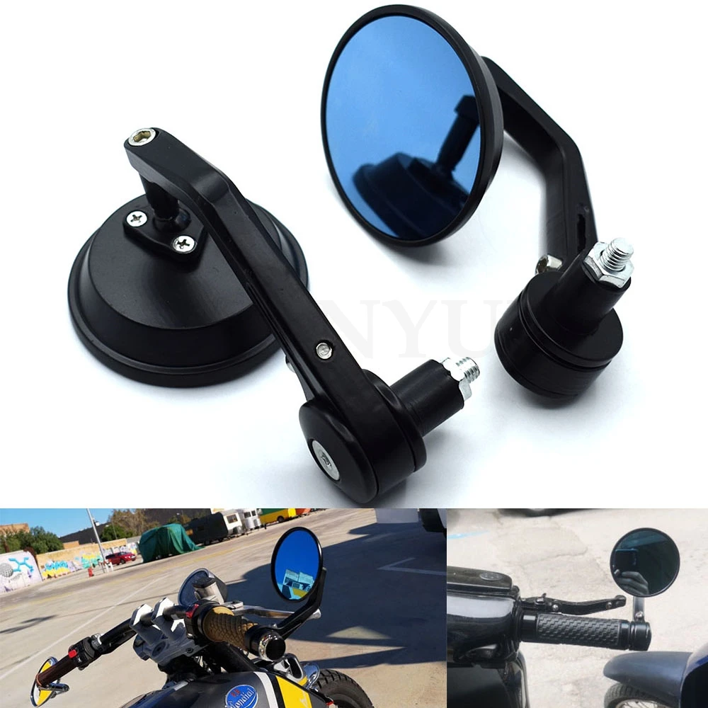 Универсальный 7/8 22 мм &quotруль мотоцикла КОНЕЦ ЗАДНЕГО Зеркала Руль Зеркало для