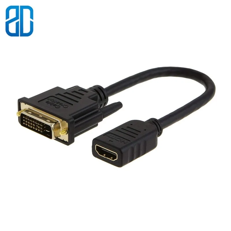 2 шт./упаковка двухсторонний адаптер HDMI-DVI(24 + 1) с поддержкой 0 5 P Full HD 3D Raspberry Pi Roku |