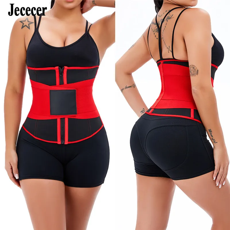 

Neoprene Waist Trainer Zipper Front Postpartum Tummy Control Belly Sheath Steel Bone Girdles Shapewear For Women Body Shaper