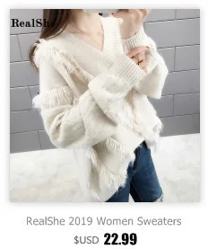 RealShe, женский кардиган,, v-образный вырез, длинный рукав, карманы, пуговицы, свитеры, кардиган для женщин, весна, Повседневный, тонкий, Свитера для девушек