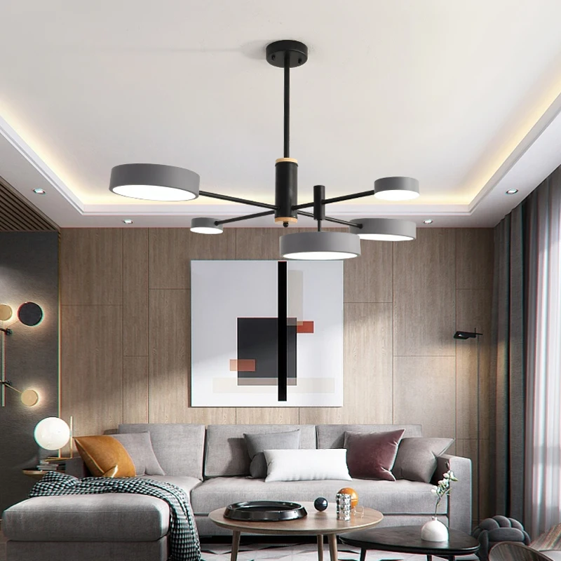 

TRAZOS LED Pendant Lights For Dining Room Bedroom White Black Hanging Light Nordic Wood Living room Lamp Industrial deco lampen