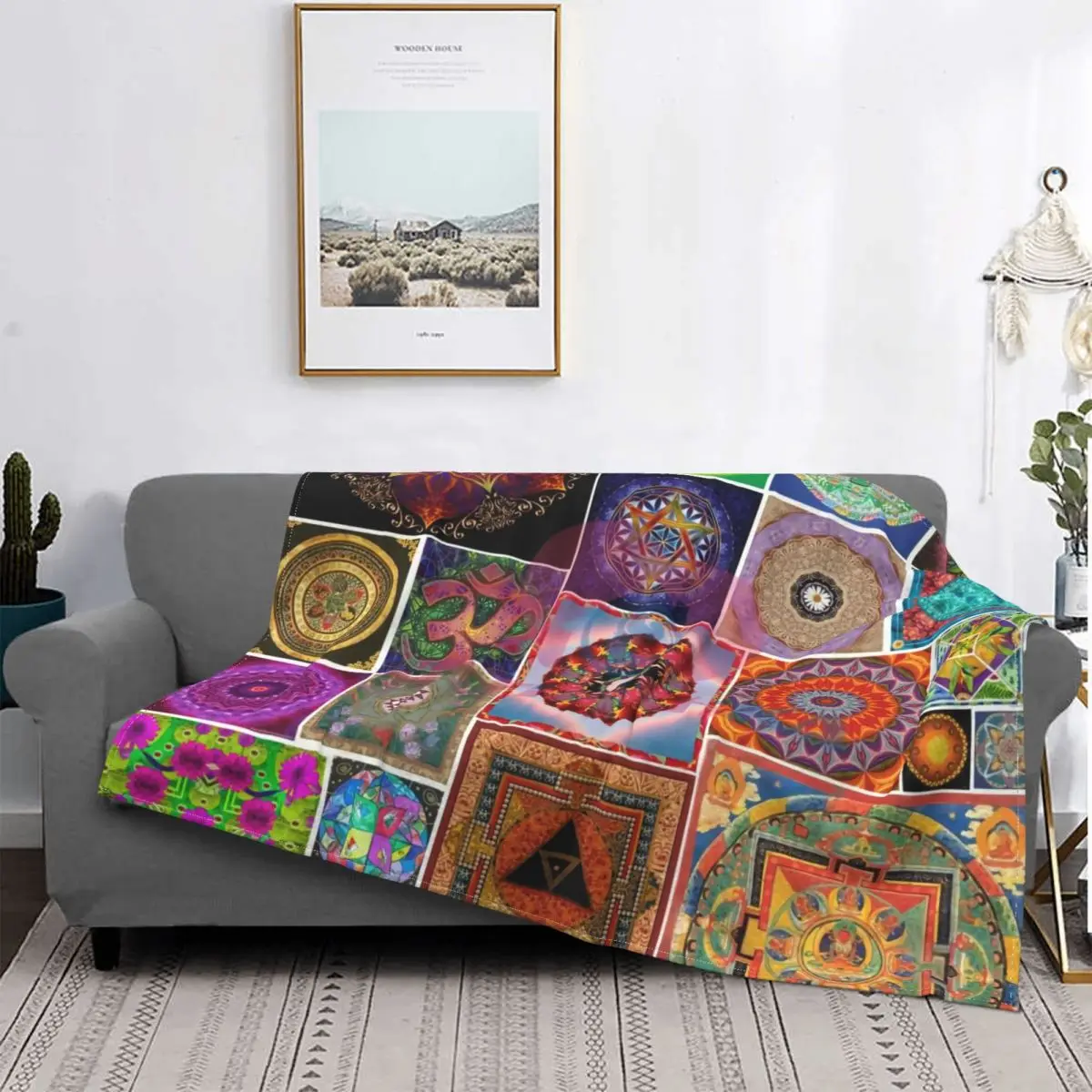 

Коралловое Флисовое одеяло с рисунком в старинном стиле