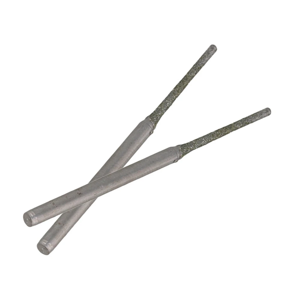 10x Lapidary Алмазное покрытие Твердые биты драгоценные камни сверлильная игла 1 2 мм