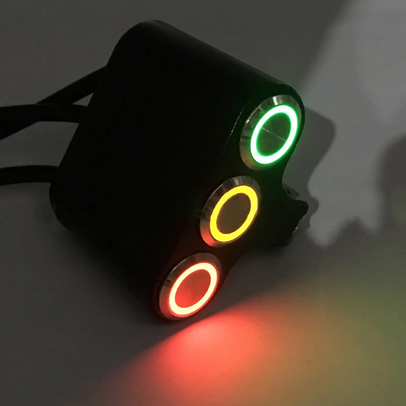 Мотоциклетный выключатель 22 мм крепление на руль переключатели передняя фара