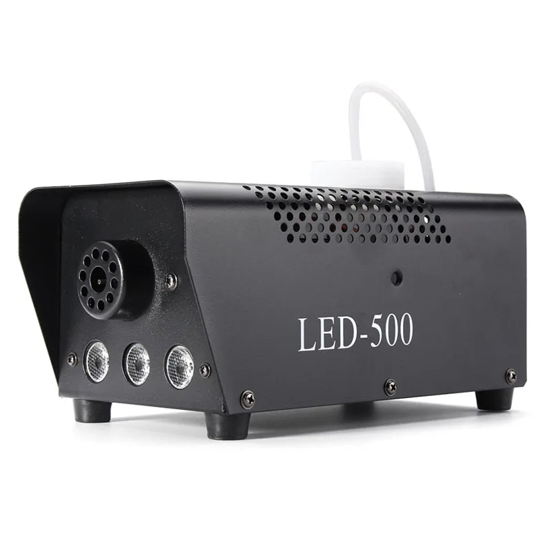 

3Led 500W Remote Control Smoke Machine Mini Red Blue Green Mixed Color Fog Machine For Car Disco Bar Stage Performance Show