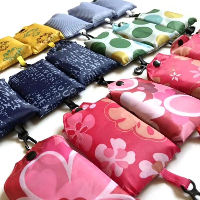 1 шт. многоразовые сумки для покупок с мешочком Модный костюм цветочным принтом