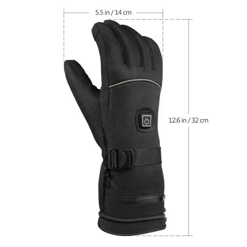 

Waterproof Gloves Winter Gloves USB Electric Motorcycle Heated Gloves Touch Screen Battery Powered Moto Riding Heating Thermal