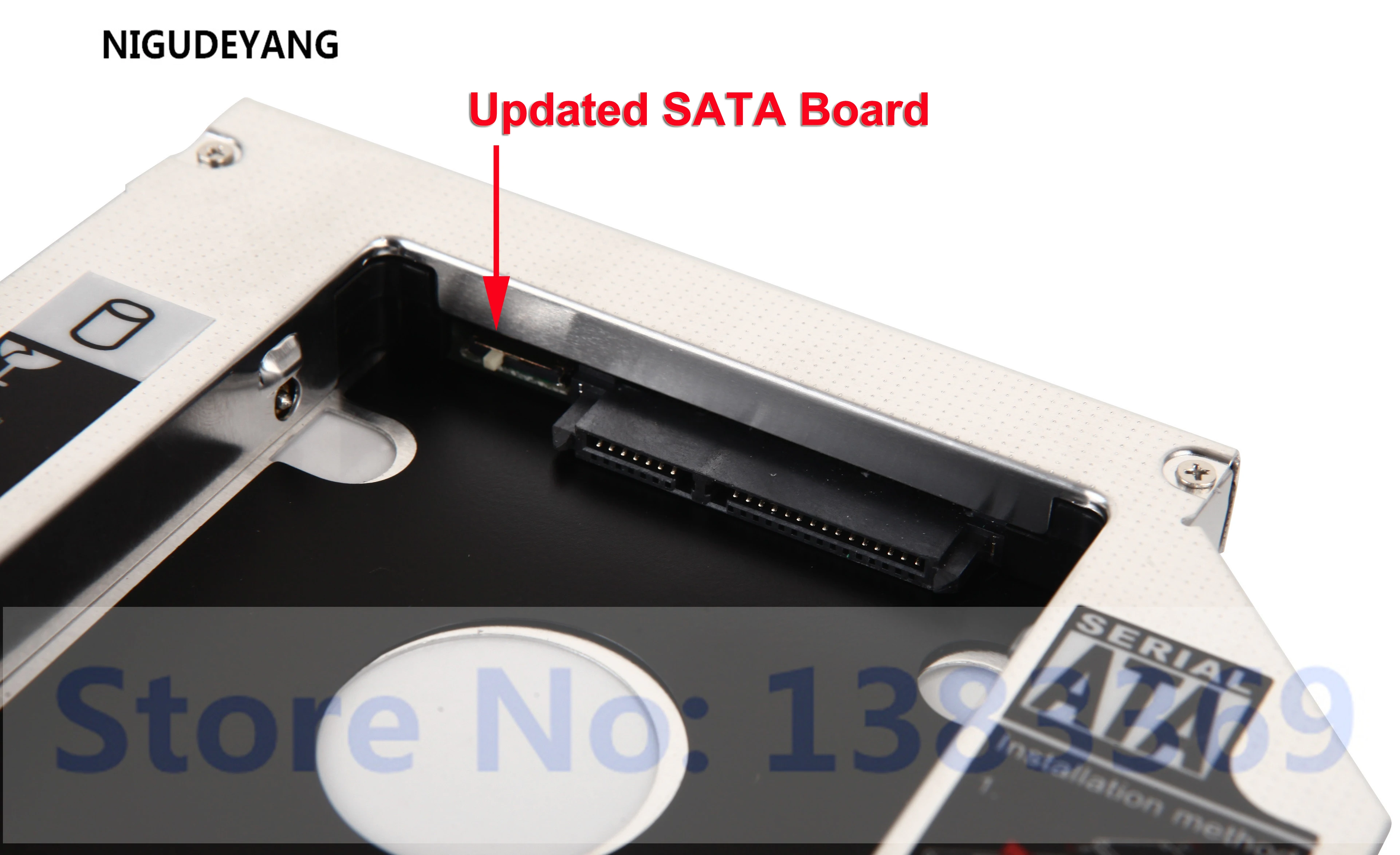 С лицевой панелью и держателем кронштейна 2 й HDD SSD SATA адаптер жесткого диска для HP