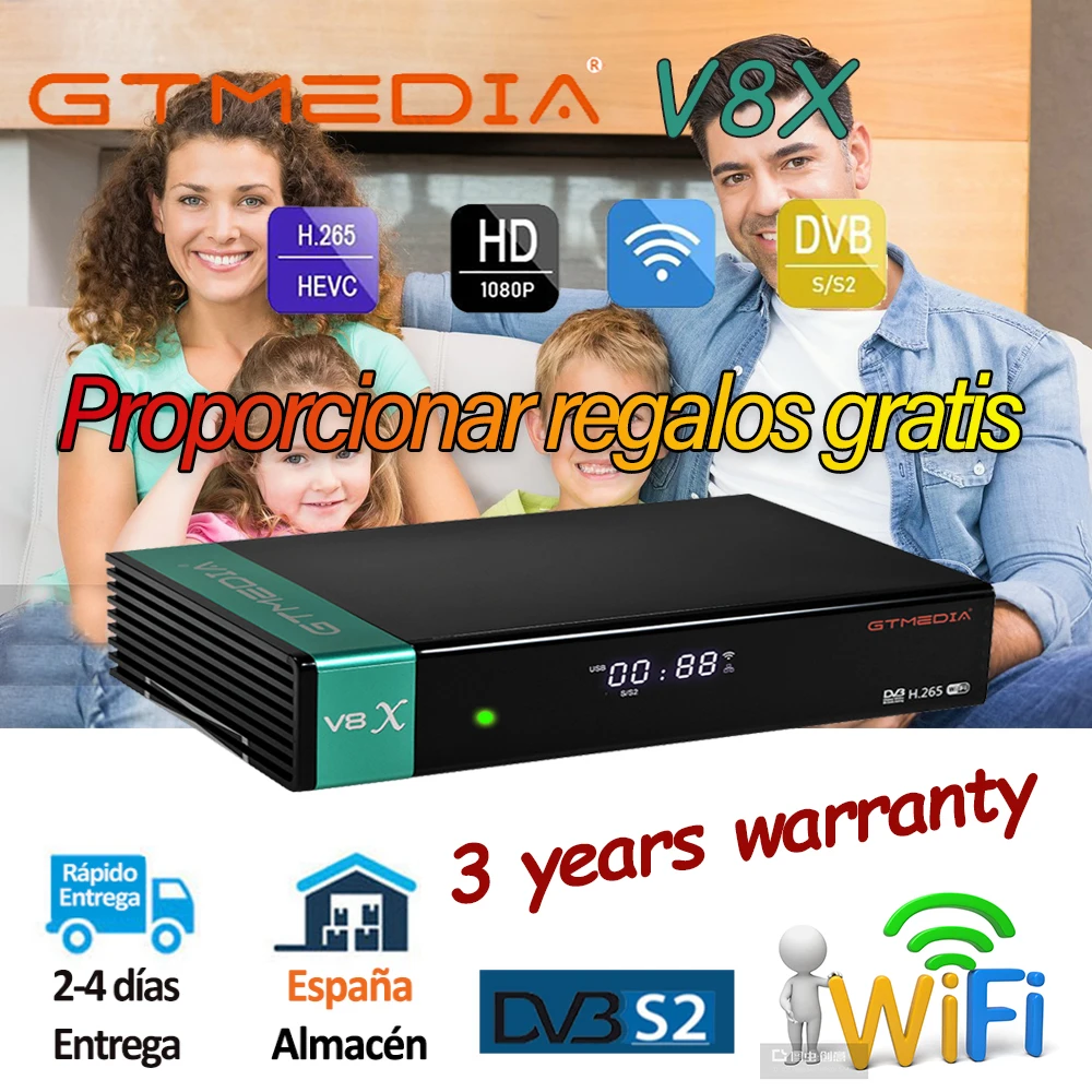 Встроенный WI FI gtmedia v8x V8 honor DVB S2 спутниковый ТВ приемник а также V7 s2x включают в себя