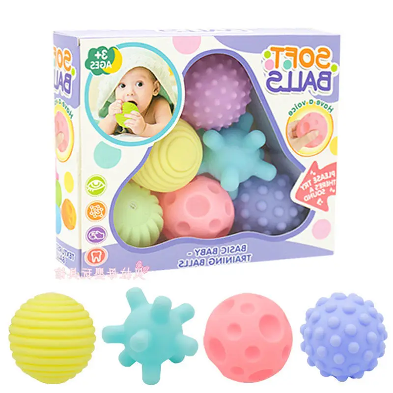 

Baby Ball Sensory Toys Hands Touch Tactile Toys Soft Massage Animal Ball For Infant Senses Cute Animal 0-12Months Baby Toys