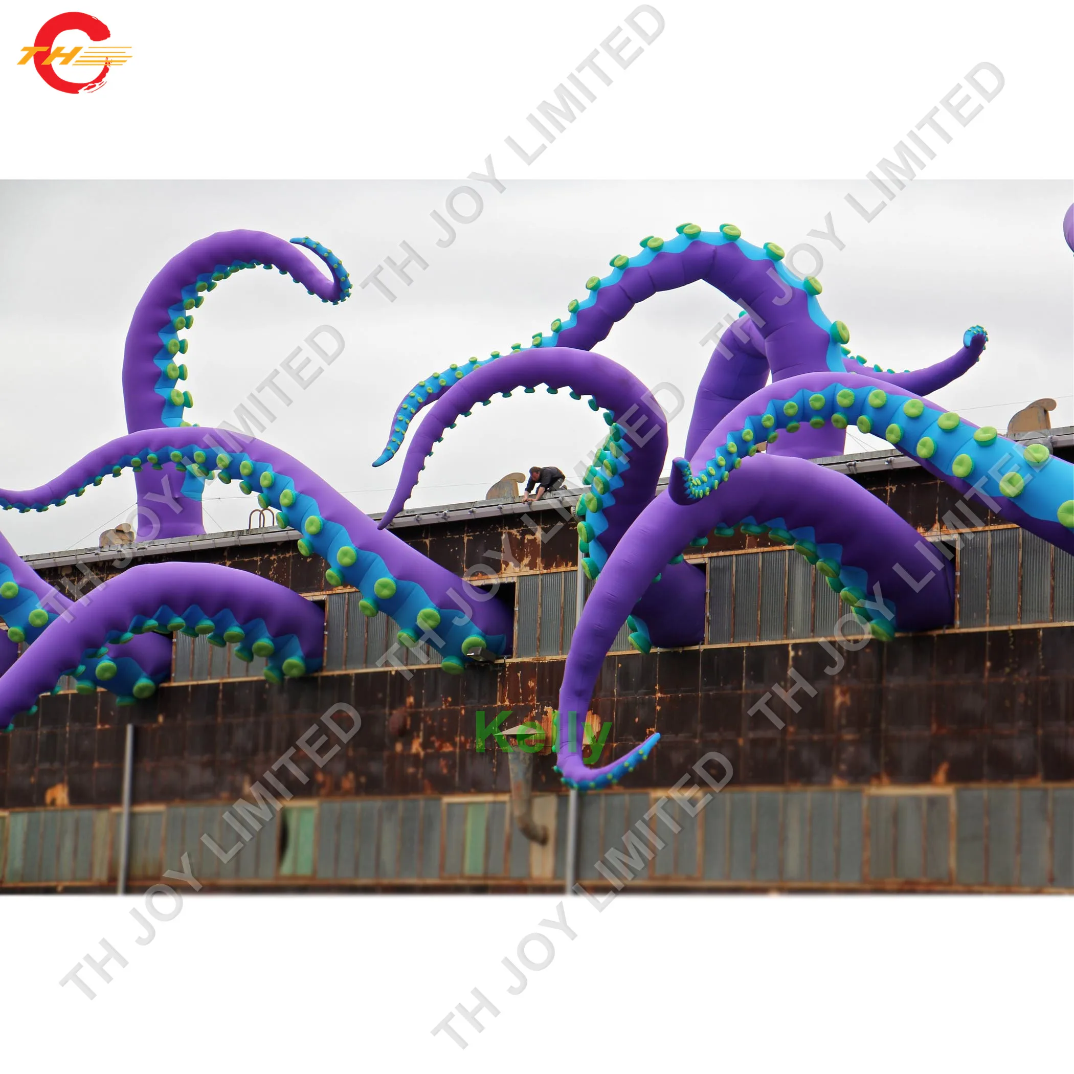 Бесплатная доставка гигантский надувной осьминог наружная реклама Хэллоуин