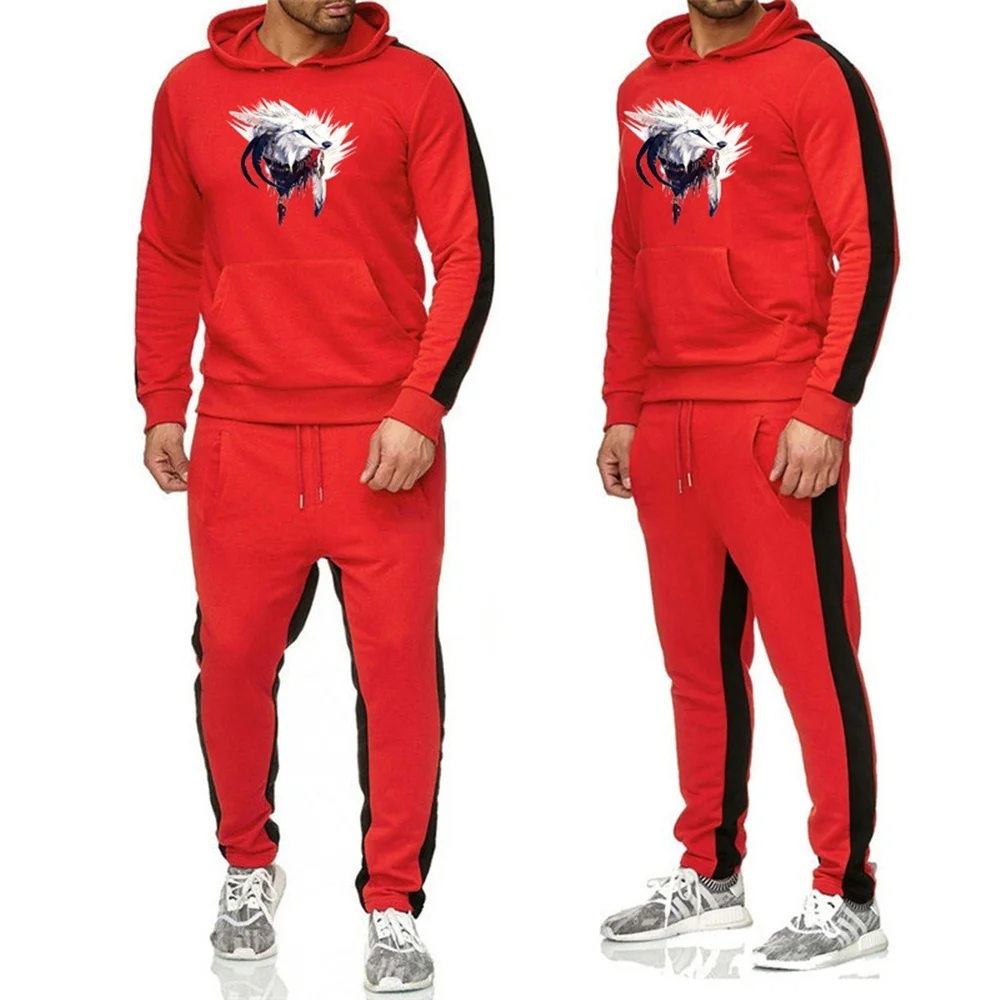 Мужской спортивный костюм sudadera повседневный Камуфляжный свитер с капюшоном и