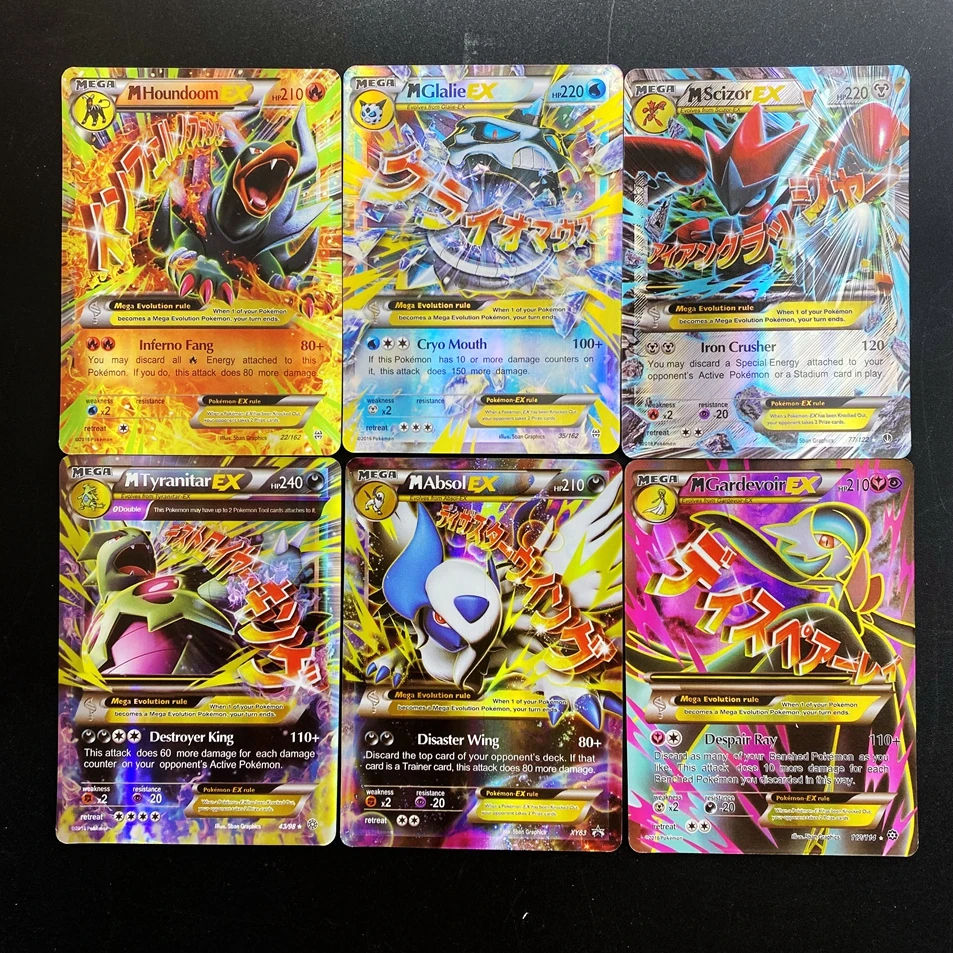 20 шт Покемон Мега Карт Коробка блестящие усилитель для дисплея покемонов ролевая