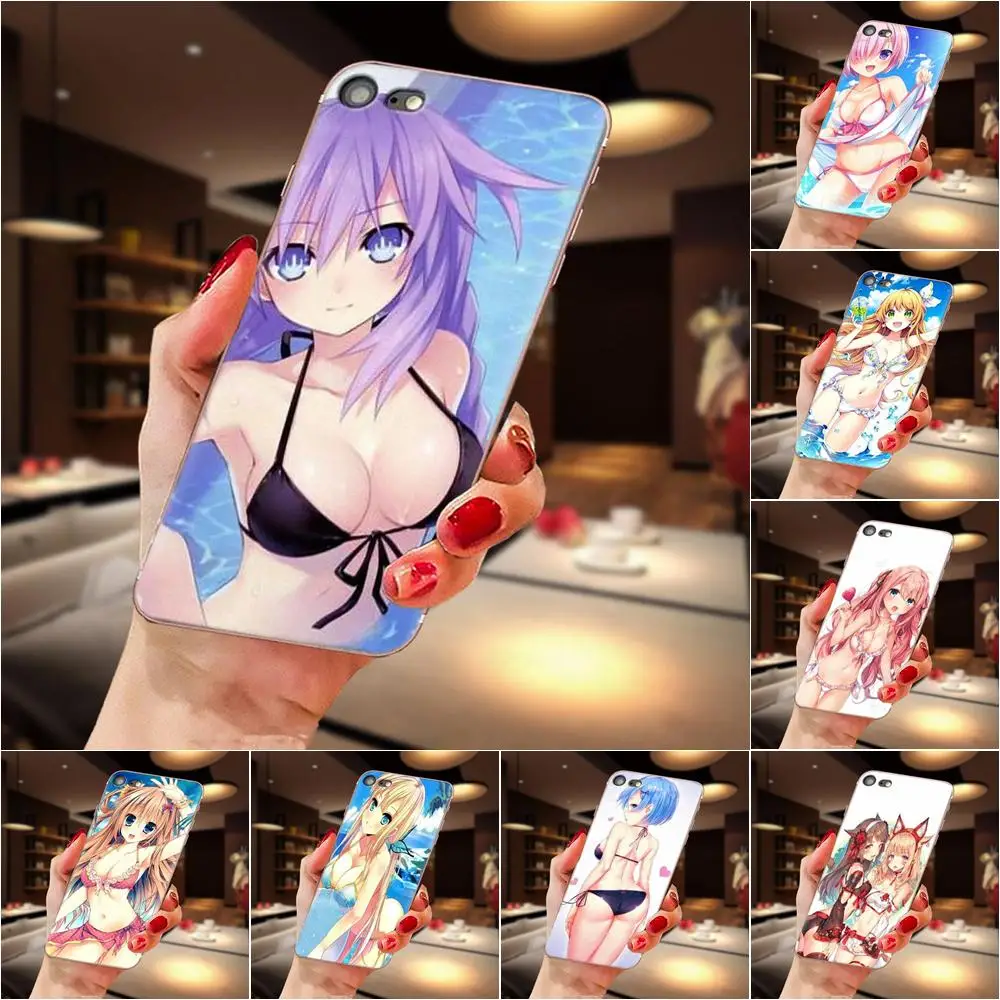 Супер сексуальные мягкие чехлы для девочек из аниме LG G2 G3 G4 G5 G6 G7 K4 K7 K8 K10 K12 K40 Mini Plus