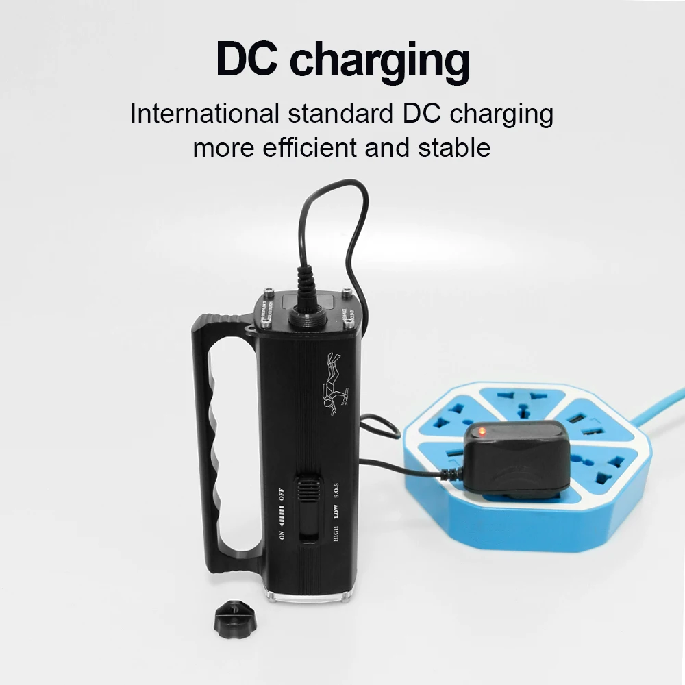 저렴한 수중 100 미터 다이빙 손전등 높은 전원 Led 손전등 XM L2 충전식 토치 라이트 캠핑 랜턴 사냥 램프