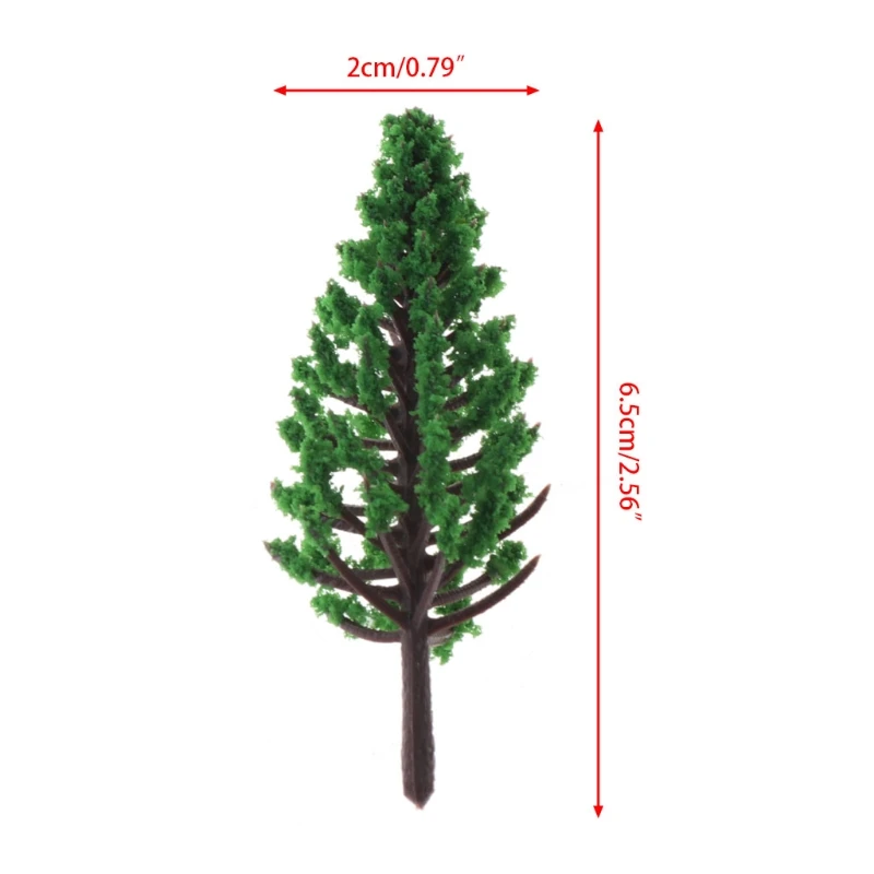 

20pcs Model Trees Park Street Railroad House Layout Green Landscape Scenery