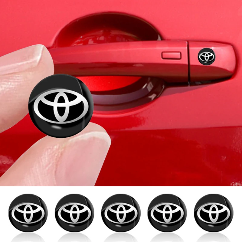 

10pcs Car Lock Sticker Keyhole Anti-blocking Protection Stickers For Toyota Corolla Yaris Rav4 Avensis Auris Camry Sequoia C-hr