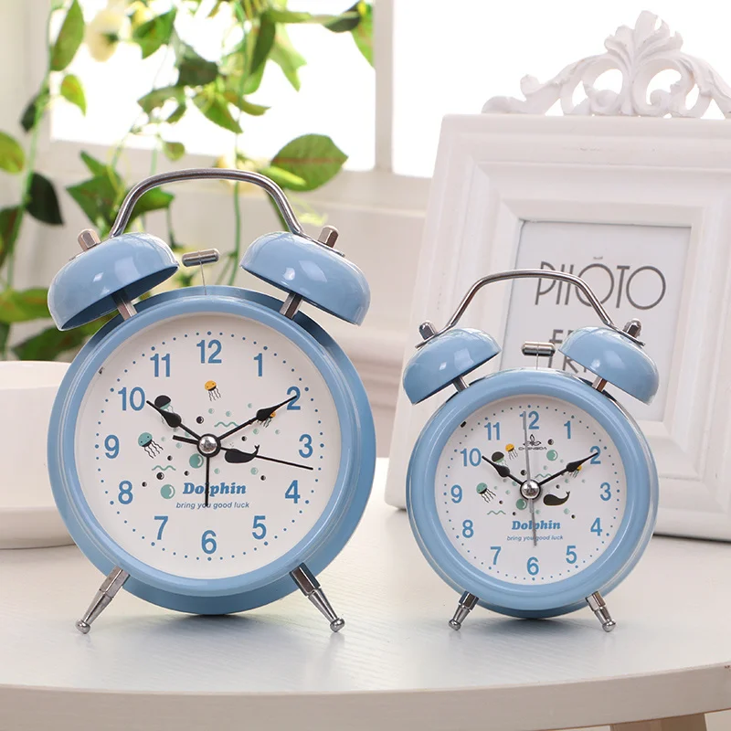 Будильник немой прикроватный простой креативный студенческий мультяшный