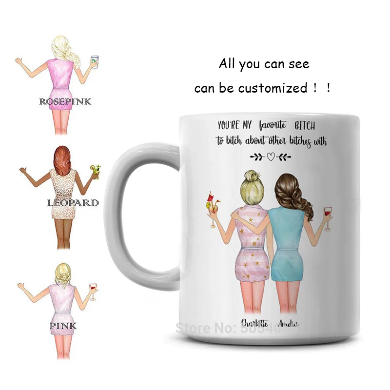 Персонализированные кружки для кофе на заказ парттенс Чай чашка лучшая сестра DIY