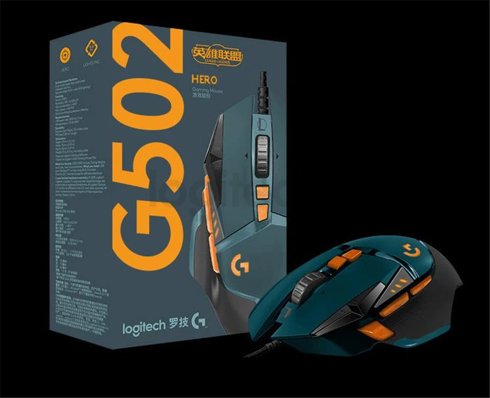 Оригинальная Проводная программируемая игровая мышь lotech G403/G502/MX518/G402/G302/G102/G300s RGB игровая офисная Поддержка мыши Настольный Lap